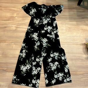 Adorable floral strapless pant suit EUC
